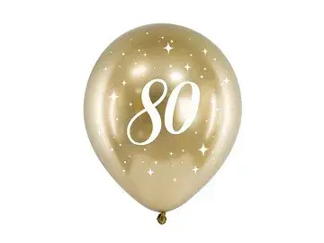 Miniatyrbilde: Glossy Balloons 30cm gold. CHB14-1-18-019-6 Partydeco