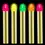 Miniatyrbilde: Set of "5 MAKE-UP STICKS NEON" - 15 g 50004