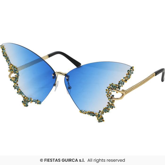 Miniatyrbilde: Butterfly glasses with rhinestone. 27584