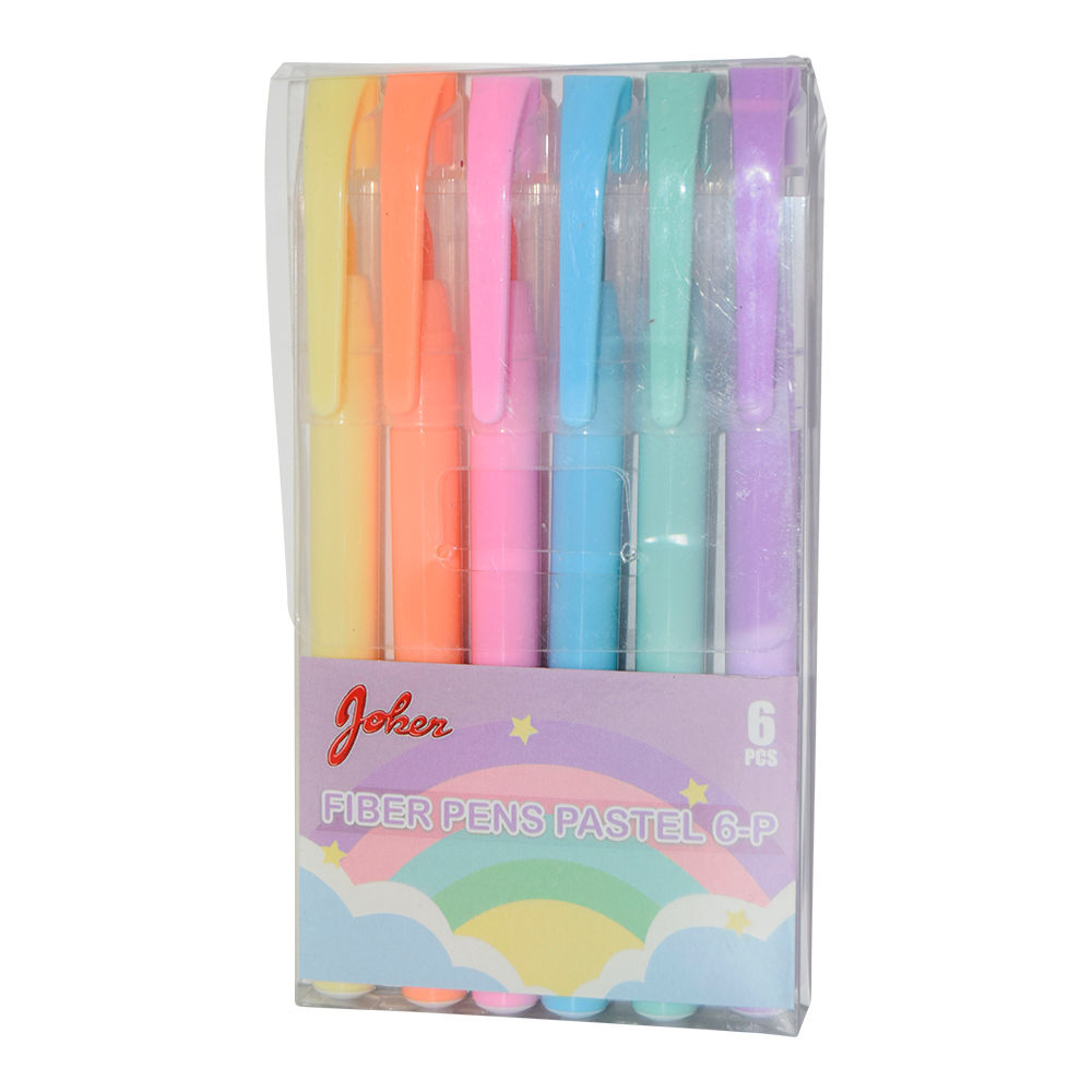 FIBER PENS PASTEL 6-P 64296