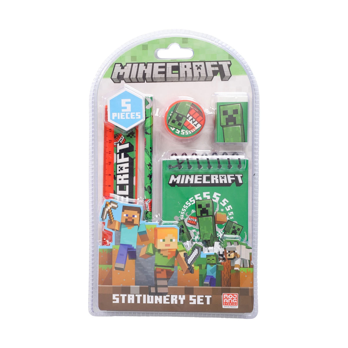 MINECRAFT 5 PCS STATIONERY SET. 68677
