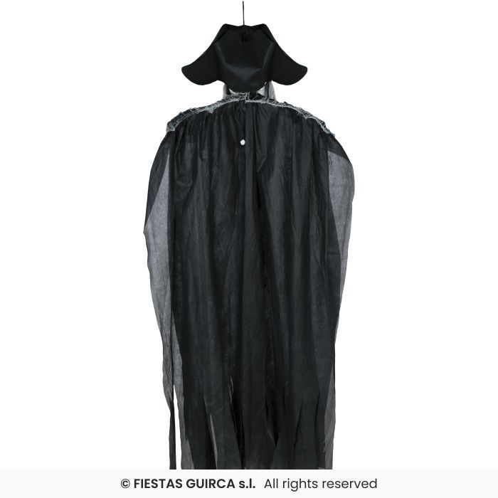 Miniatyrbilde: Pirate skeleton hanging decoration with light and sound, 185 cm. 29811