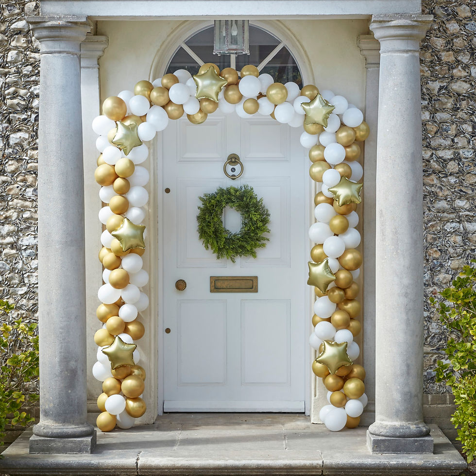 Gold Christmas Door Balloon Arch Kit Product Code: RED-573