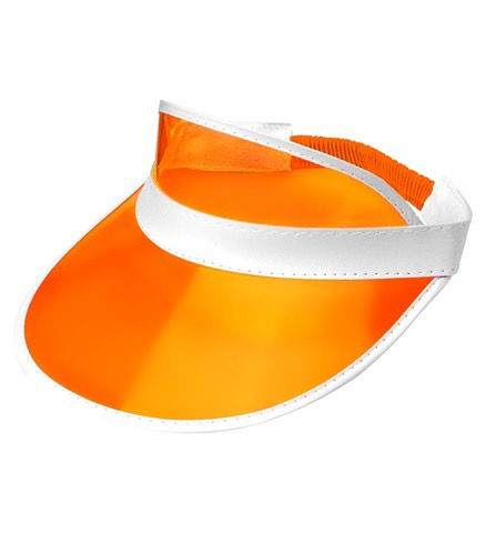 80s ORANGE SUN VISOR. 01469 Widmann