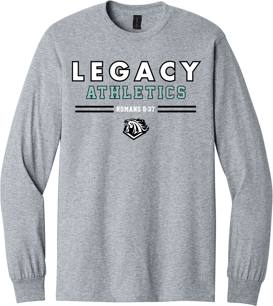 Legacy Athletics Sport Grey Gildan Unisex Heavy Cotton™ Long Sleeve T-Shirt