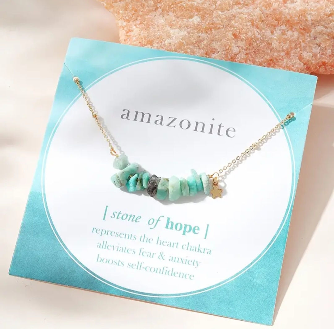 Amazonite necklace Stone of Hope