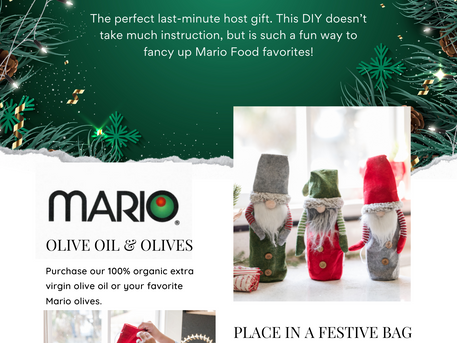 Mario Olives for Christmas - DIY Hostess Gift