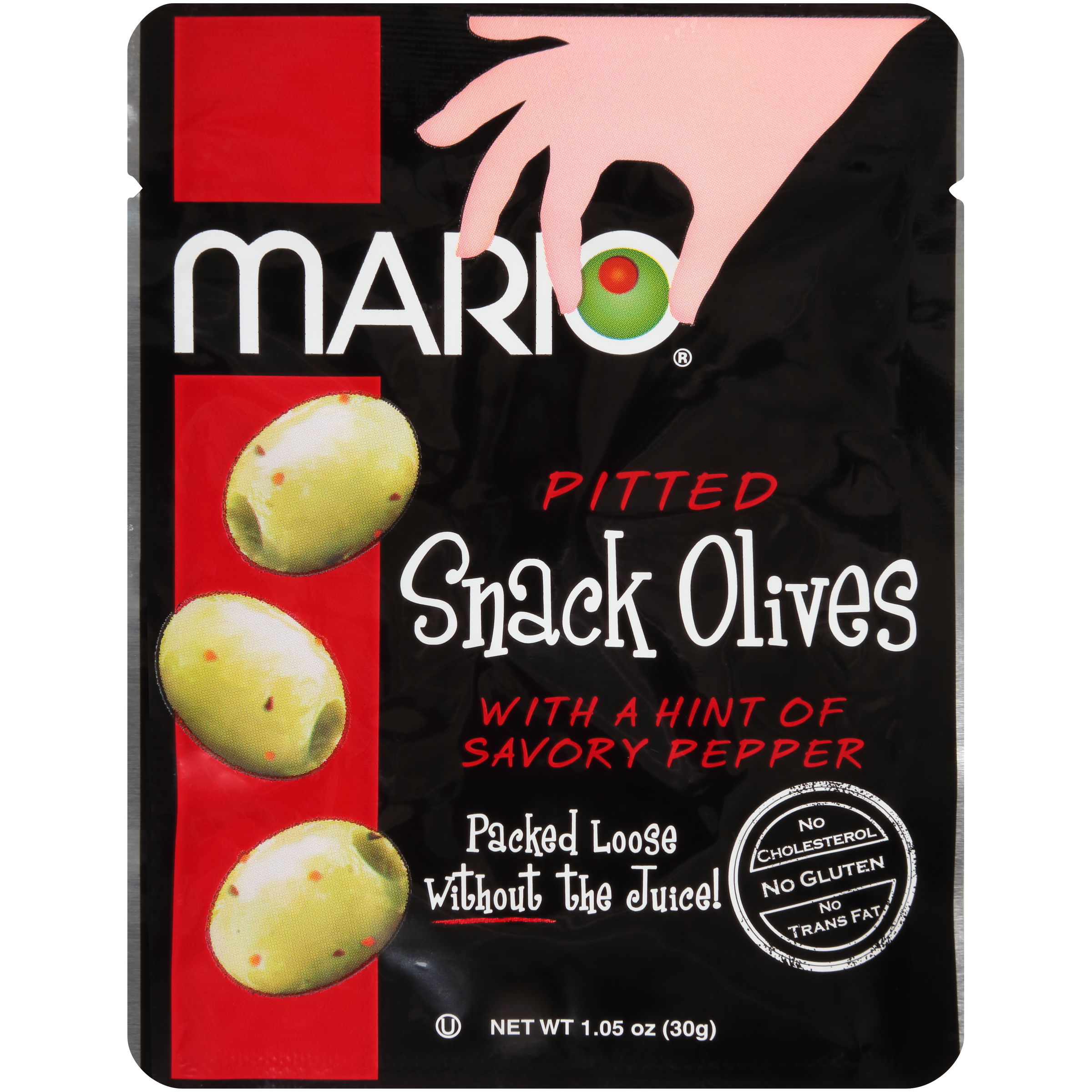 1.05oz Green Snack Olives With Hint Of Savory Pepper