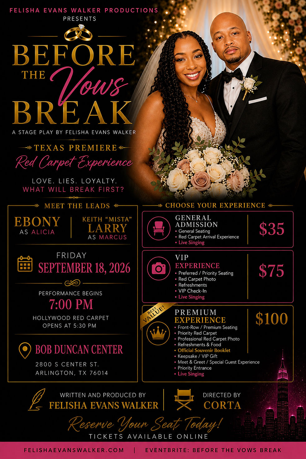 Before The Vows Break | Hollywood Red Carpet Opening Night Premiere