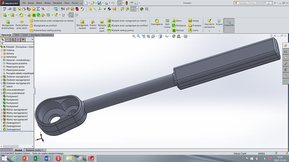 Pokrętło [SolidWorks]