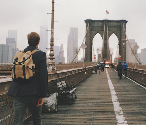 Crossing Brooklyn Bridge