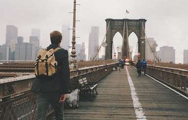 Crossing Brooklyn Bridge