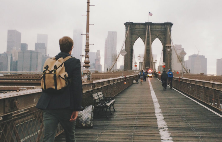 Cruzamento da ponte de Brooklyn
