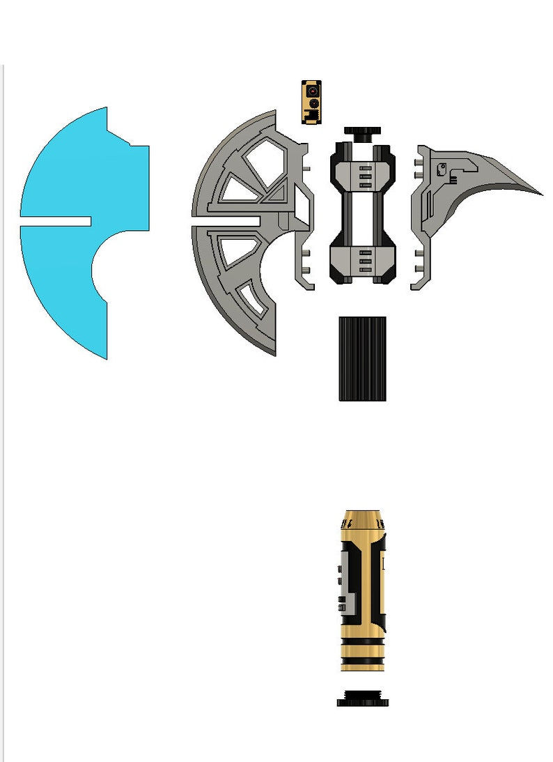 Thumbnail: Star Wars Themed Bloodletter Axe - 3D print STL file
