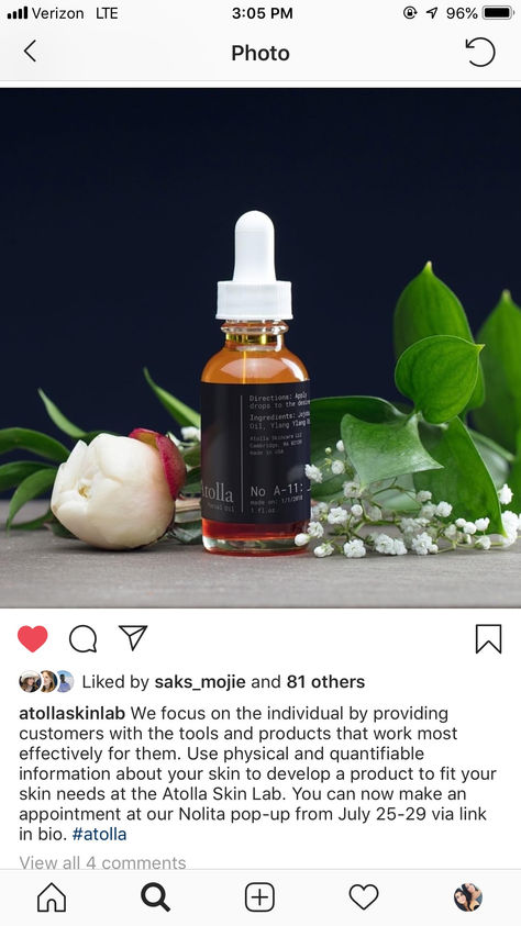 Atolla Skin Lab Social Media