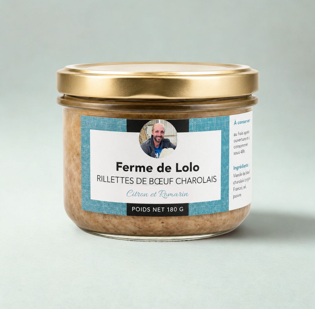 Rillettes de boeuf charolais - Citron romarin
