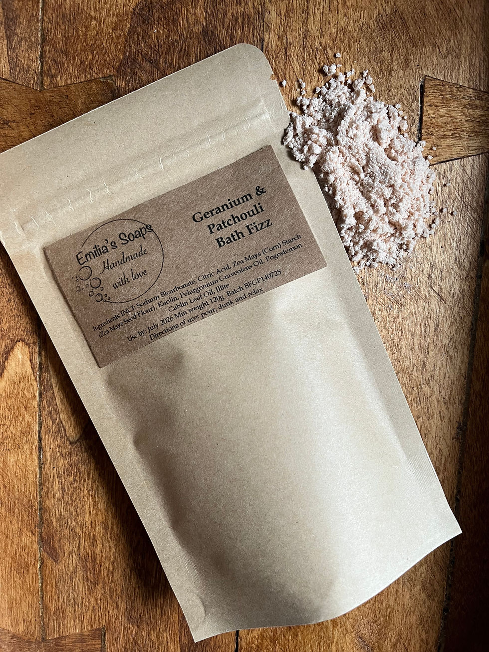 Geranium & Patchouli Bath Fizz