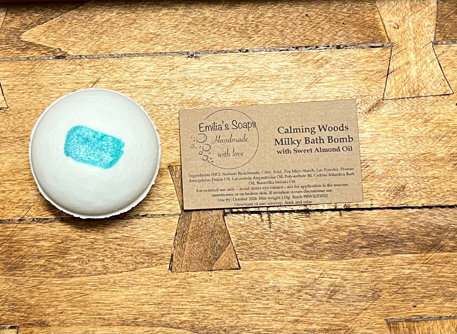 Calming Woods Milky Bath Bombs