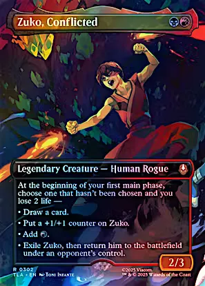 Zuko, Conflicted (TLA) (302) / Borderless / Foil