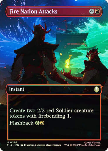 Fire Nation Attacks (TLA) (299) / Borderless / Foil