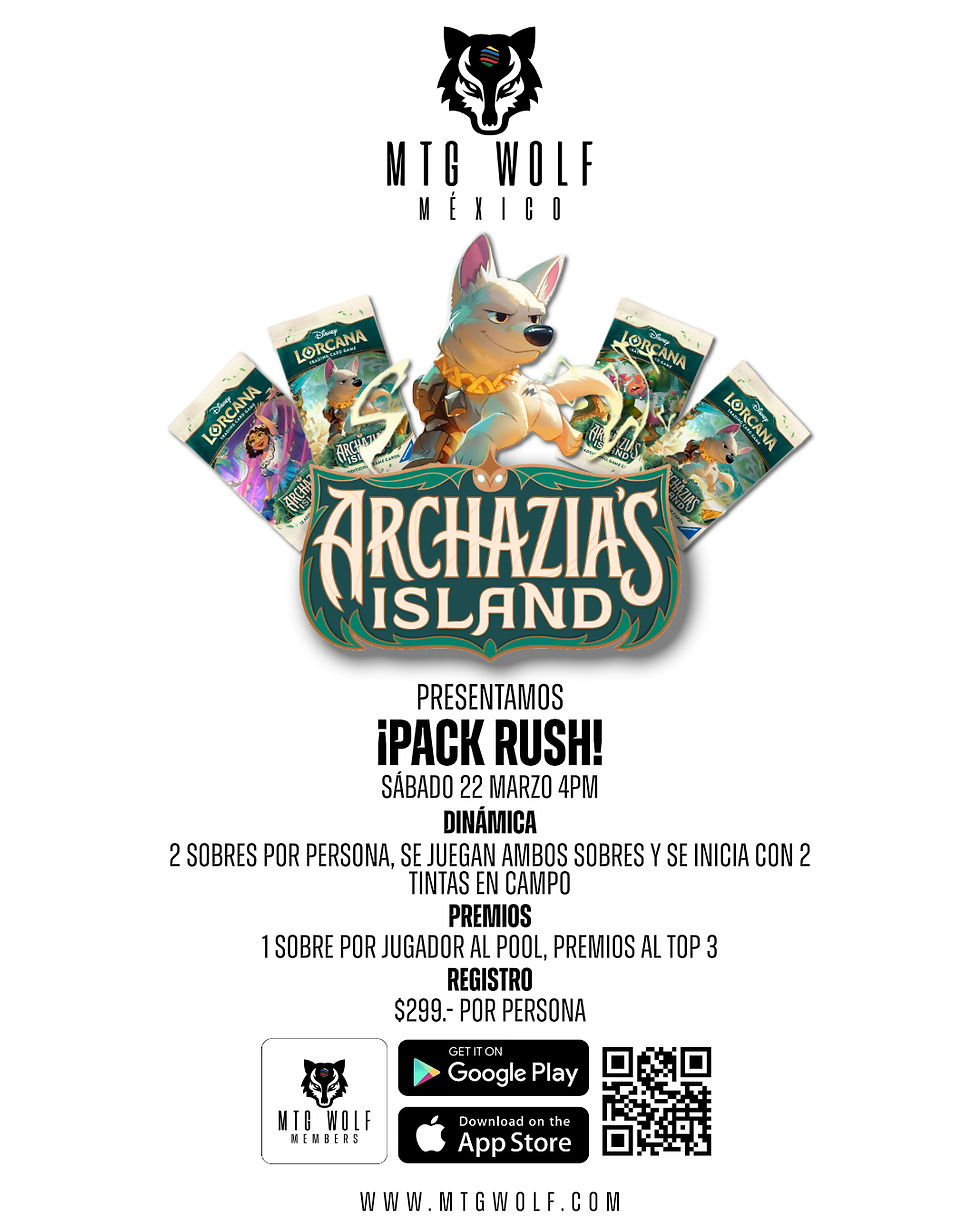 Lorcana ¡Pack Rush! @ TCG Wolf Coyoacán