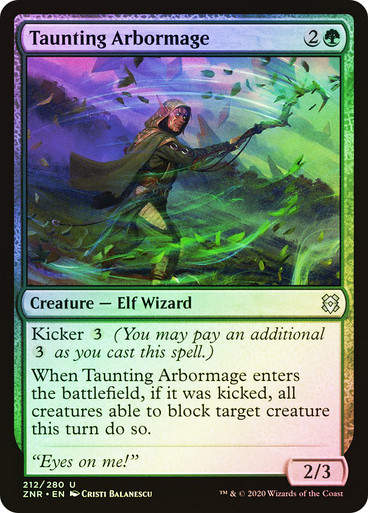 Taunting Arbormage (ZNR) (212) / Foil