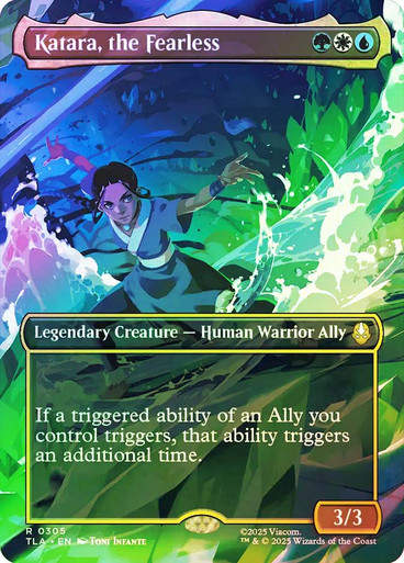 Katara, the Fearless (TLA) (305) / Borderless / Foil