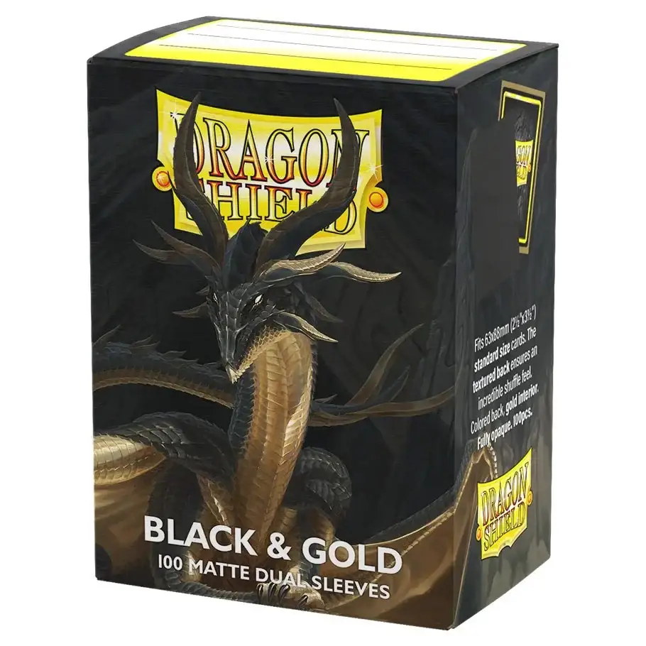 Micas Dragon Shield: Standard DUAL - Matte Black & Gold