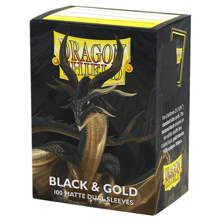 Micas Dragon Shield: Standard DUAL - Matte Black & Gold — cara 1 de 2