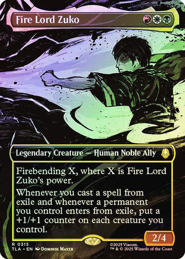 Fire Lord Zuko (TLA) (315) / Borderless / Foil