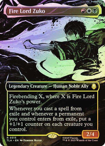 Fire Lord Zuko (TLA) (315) / Borderless / Foil
