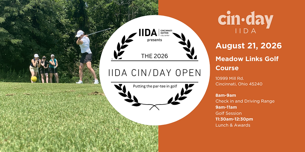 The 2026 IIDA CIN/DAY Open - Sponsorship