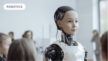 Humanoid robot representing AI avatar technology for robotics interaction