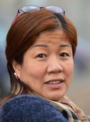 Xia Li presteert in Amsterdam