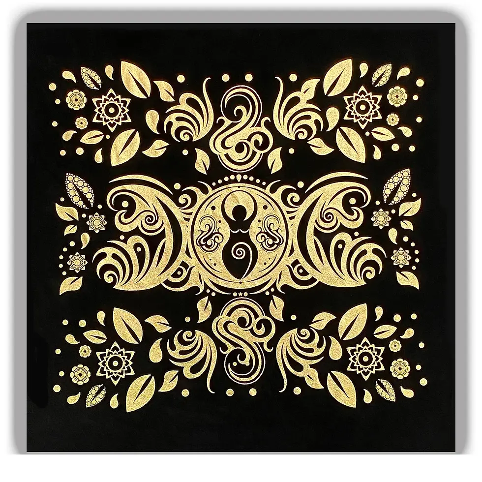 Thumbnail: Tarot Cloth Various Designs Sacred Geometry Ritual Tools