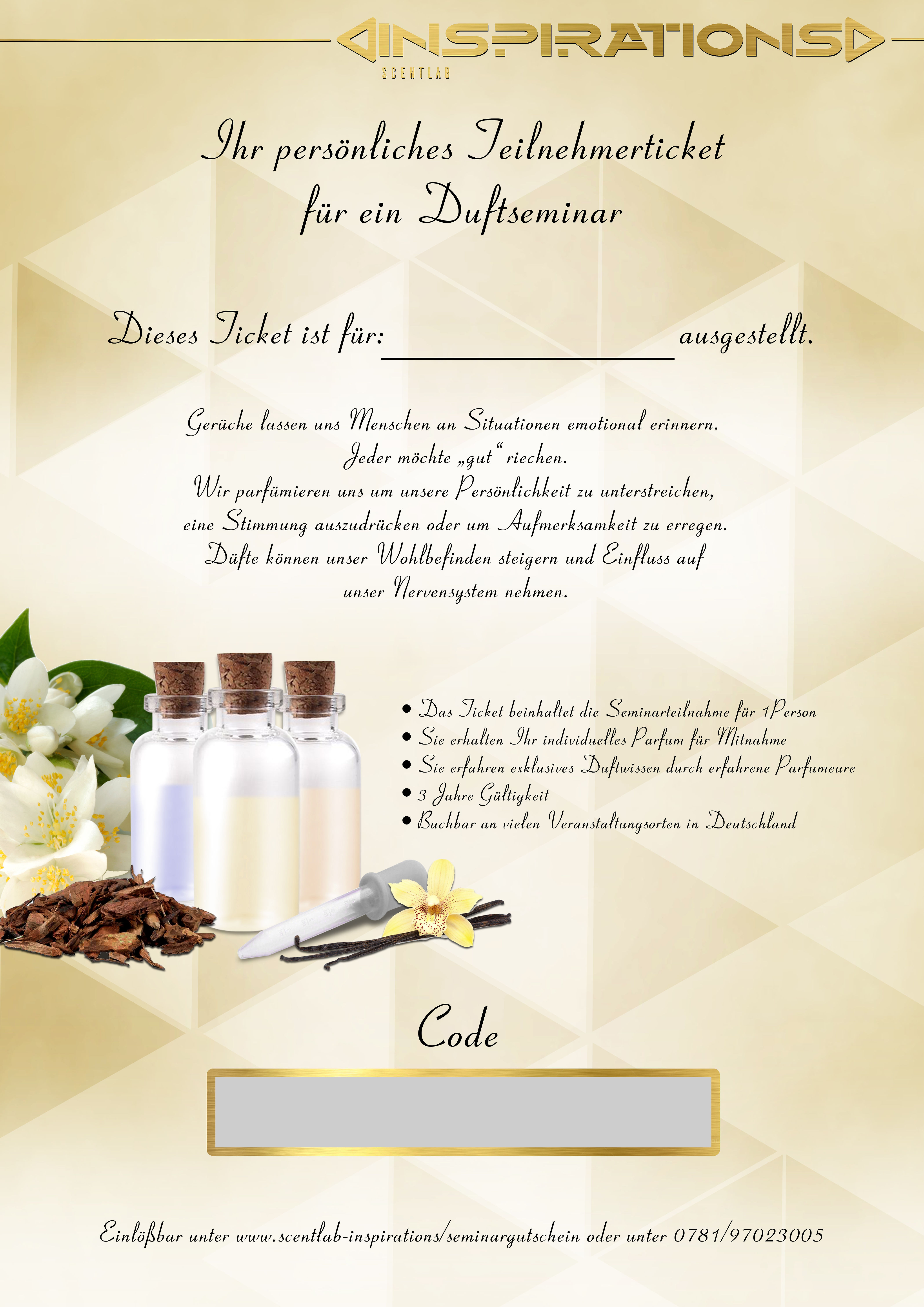 Duftseminar Teilnahmeticket