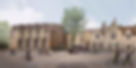 Artist's impression of the new passive house student accommodation at St Peter’s College, Oxford. As seen from New Road