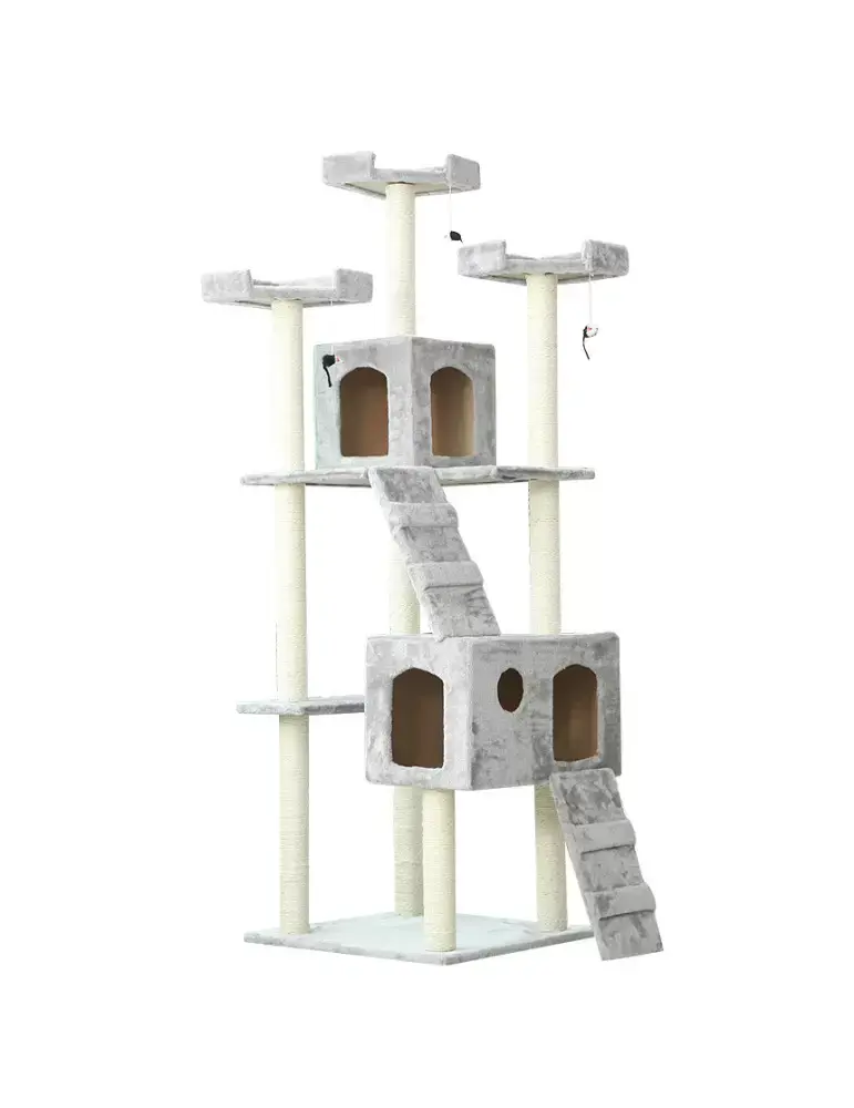 Miniatura: Juguete Rascador Para Gato Torre Tres Pisos