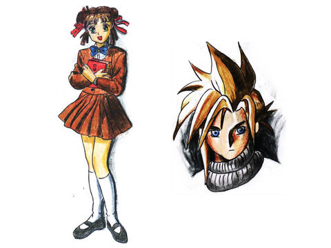 Anime Fanart Feature: Fushigi Yugi & Final Fantasy 7