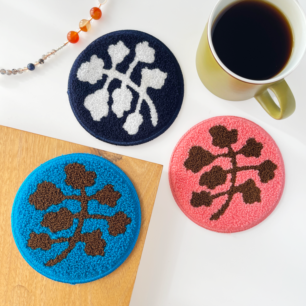 コースター　leaf