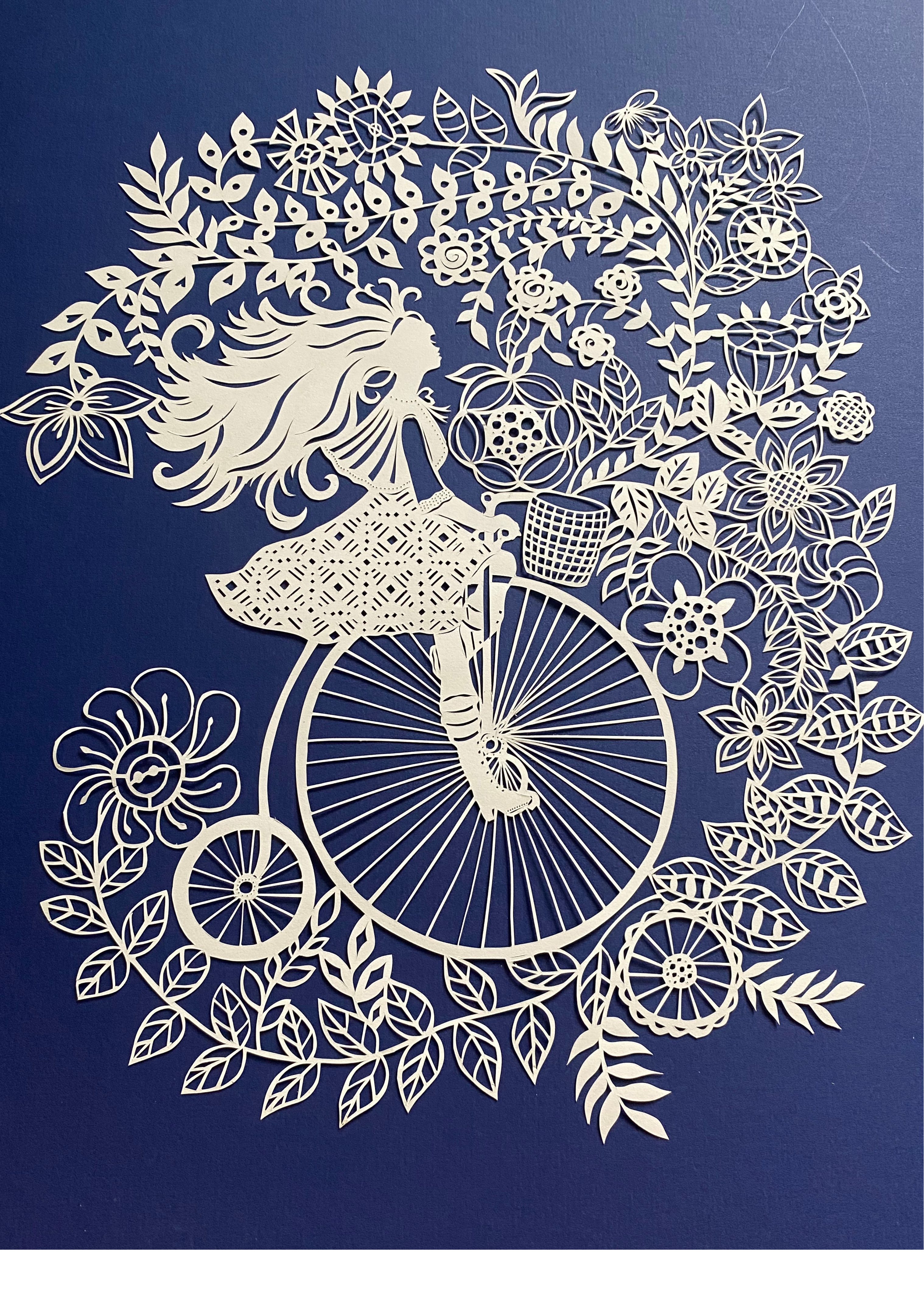 Floral - Girl on a Bike