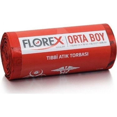 Tıbbi atık çöp torbası orta boy