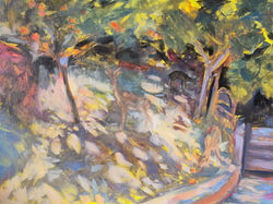 Deer in the Apple Orchard