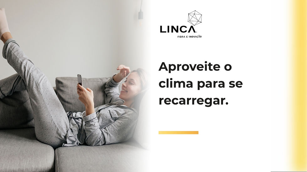 Aproveite o clima para se recarregar.
