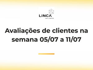 Avaliações de clientes na semana 05/07 a 11/07