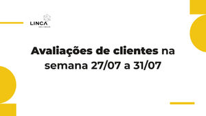 Avaliações de clientes na semana 27/07 a 31/07
