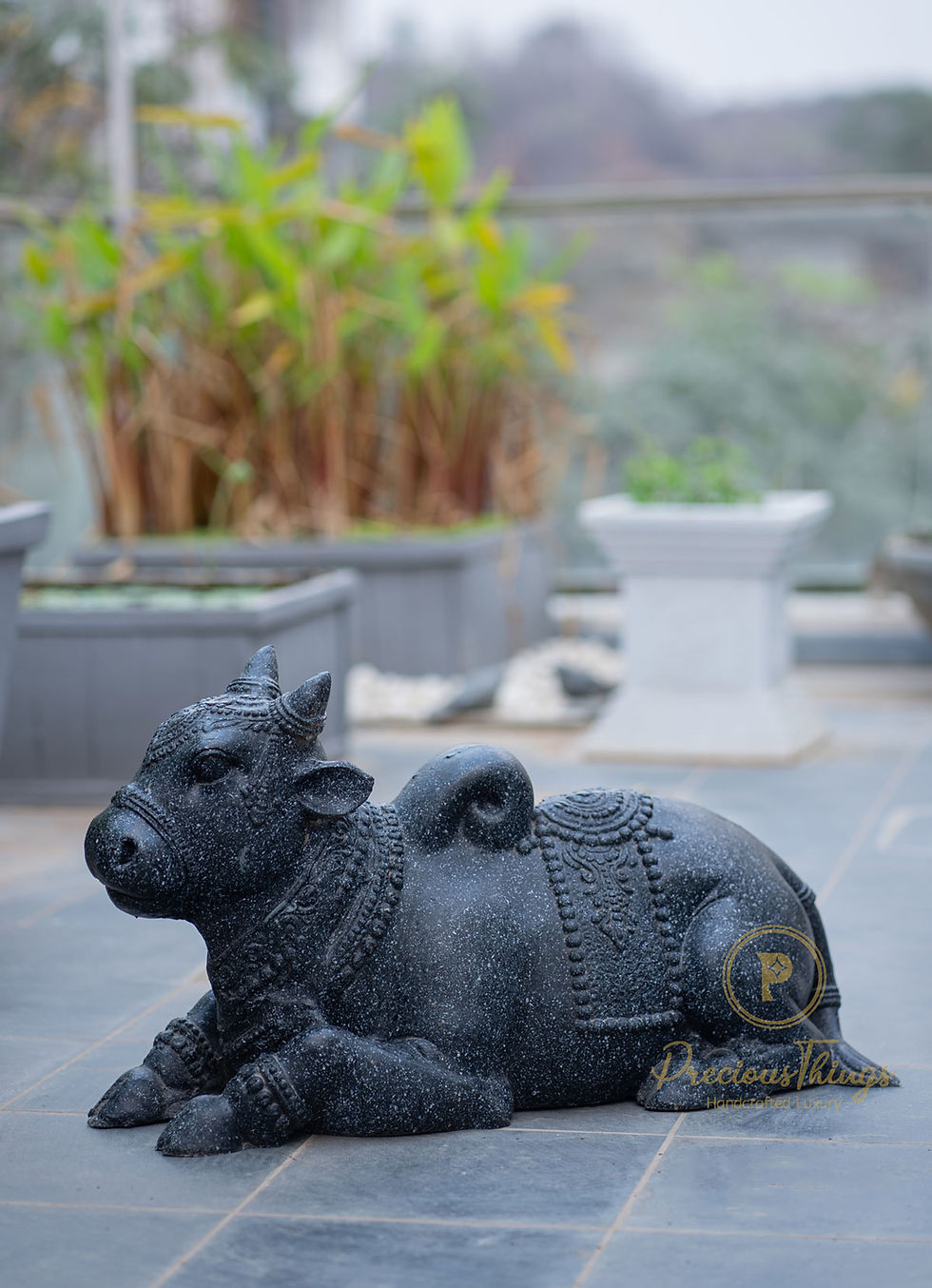 Thumbnail: Sculpture Of Nandhi Made Of Fiberglass