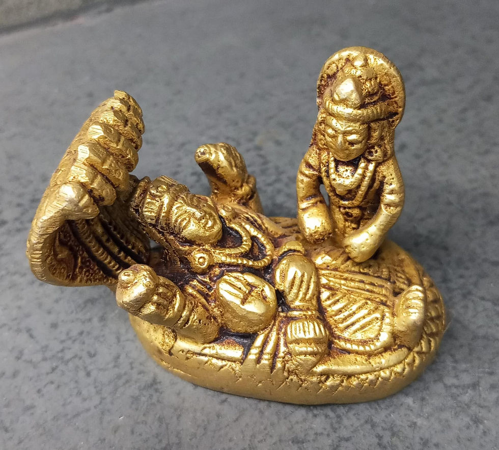 Vishnu Laxmi Brass-2 inches