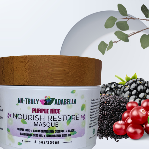 Purple Rice Hair Masque Front View