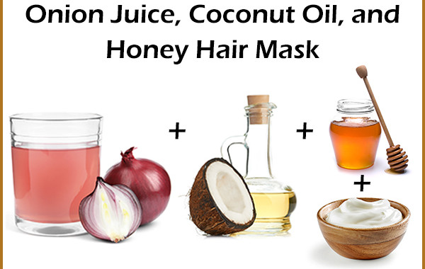 onion coconut honey hair masque